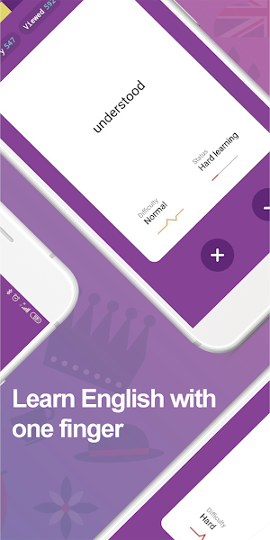 English Pile - learn English words with cards Screenshot 1