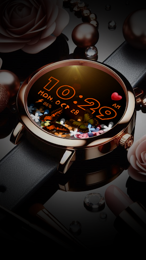 Flowers &  Butterflies Wear OS Screenshot 3