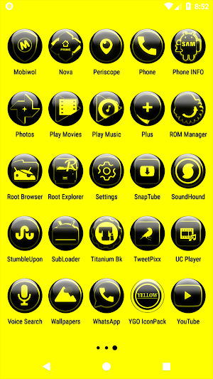 Yellow Glass Orb Icon Pack Screenshot 3