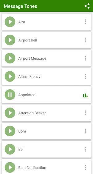 Message tones Screenshot 0