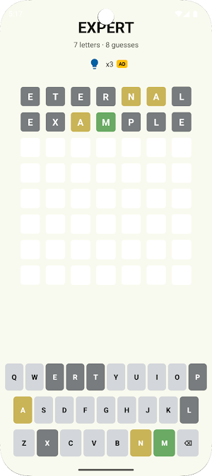 Novus - 6 Tries Word Challenge Screenshot 3
