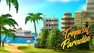 Tropic Paradise Sim: Town Building City Game Screenshot 0