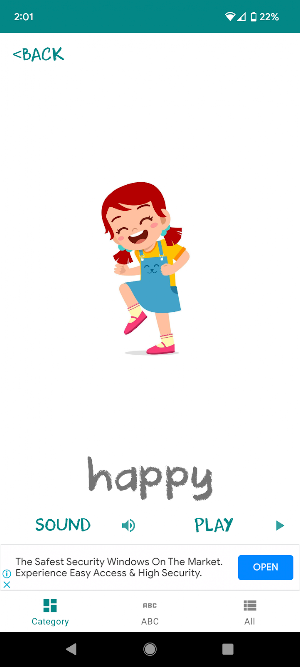 English Flashcards for kids Screenshot 3