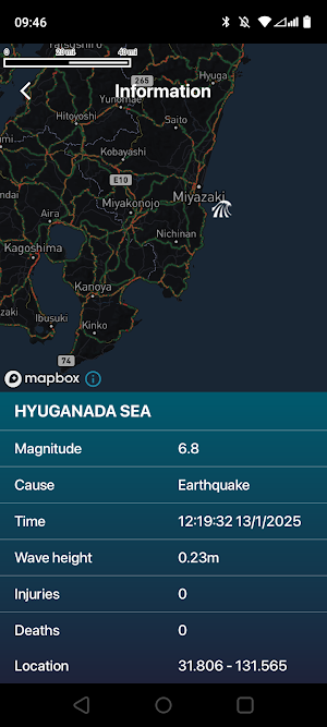Tsunami Tracker Alerts Pro Screenshot 2