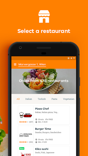 Lieferando.at - Order food Screenshot 1
