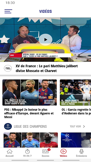 RMC Sport News - Actu Foot et Sports en direct Screenshot 1
