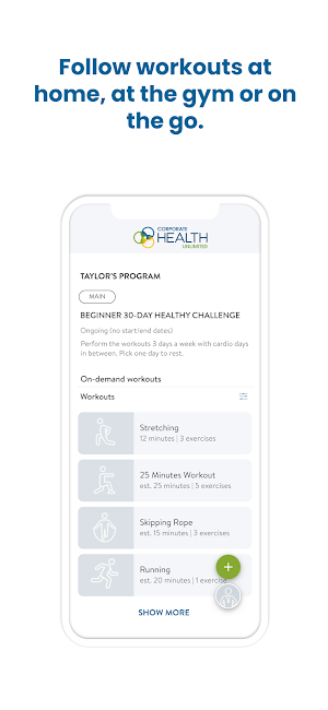 Corporate Health Unlimited Screenshot 2