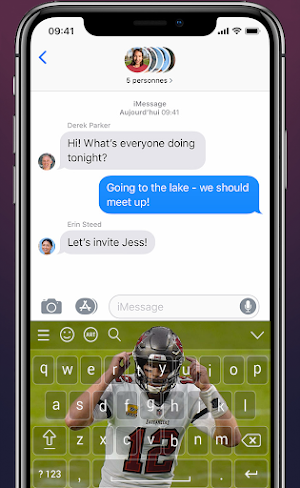 Tom Brady Keyboard Theme NFL22 Screenshot 0