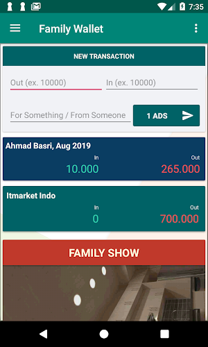Family Wallet Screenshot 0