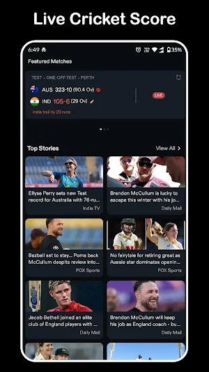Live Cricket TV HD Screenshot 2