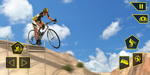 Bicycle racing stunt bmx rider simulator 3d game Screenshot 1