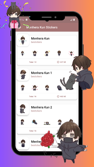 Menhera Kun Stickers Screenshot 1