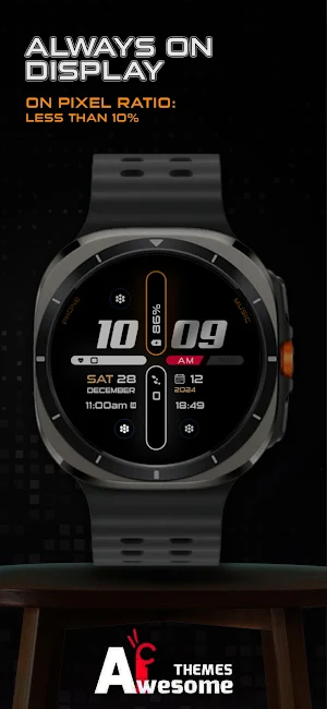 Digiglide - Digital Watch Face Screenshot 1