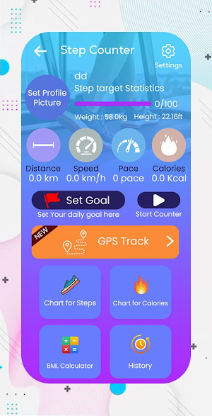 Pedometer - Step Counter Screenshot 1
