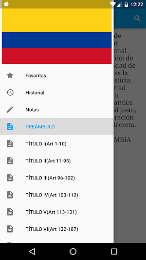 Constitución de Colombia Screenshot 0