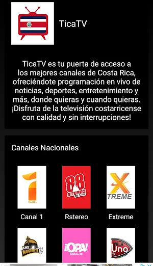 TicaTV Screenshot 1