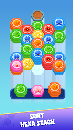 Hexa Fruzzle: Stack Sort Screenshot 0