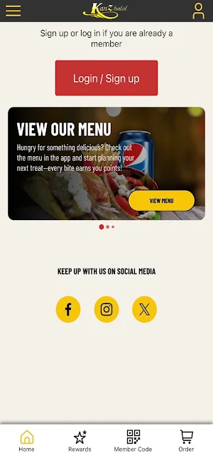 KanzHalal Chicken and Burgers Screenshot 1