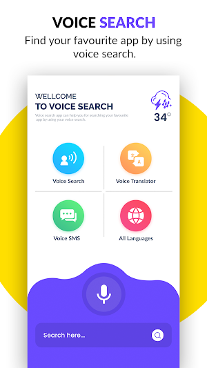 Voice Search 2021 : Fast Voice Search Screenshot 1