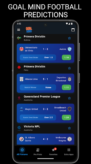 Goal Mind Soccer Predictions Screenshot 0
