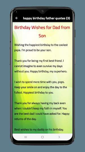 happy birthday father quotes Screenshot 3