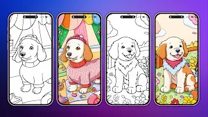 Puppy Dog Coloring Screenshot 0