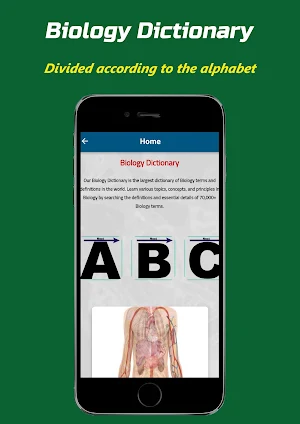 Biology Dictionary a-z Screenshot 2