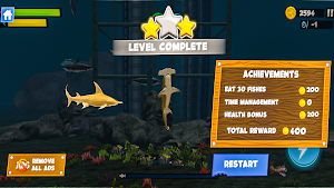 Hungry Shark Attack Fish Games Screenshot 2