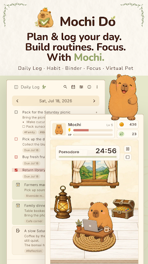 MochiDo: To-Do & Habit Journal Screenshot 0