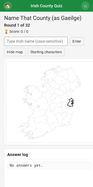 Irish County Quiz Screenshot 2