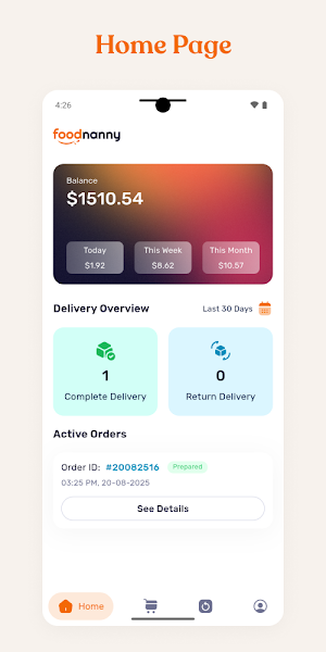 Foodnanny - Delivery Boy Screenshot 0