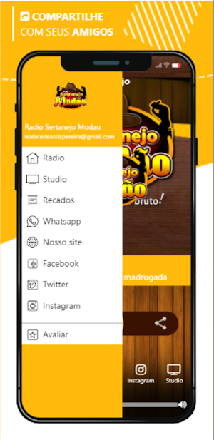Radio Sertanejo Modao Screenshot 3