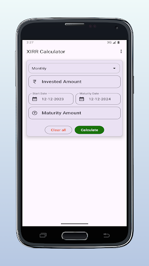 XIRR Calculator Screenshot 0