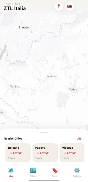 ZTL Italia — Zone Alert & Map Screenshot 1