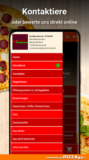 Pizzeria Primavera Dietzenbach Screenshot 2
