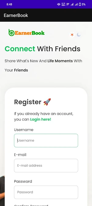 EarnerBook Screenshot 2