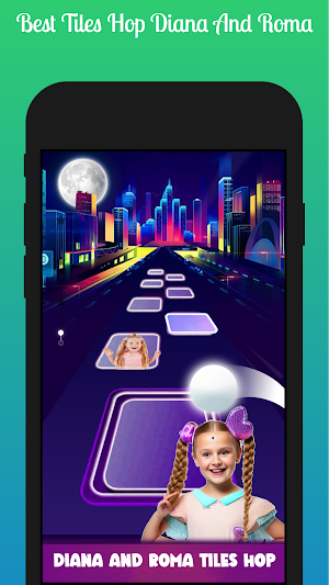 Diana and Roma - Tiles Hop 3D Screenshot 1