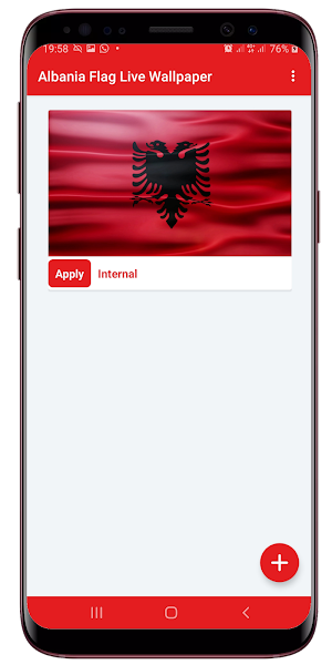 Albania Flag Live Wallpaper Screenshot 0