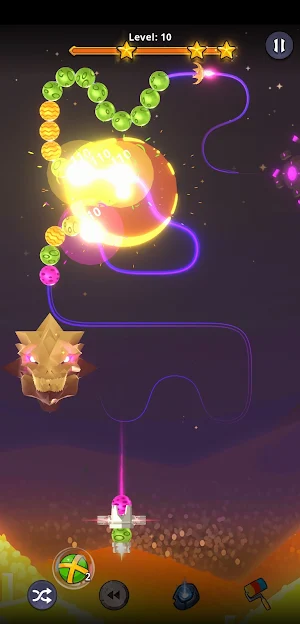 Zooma 2D - Match 3 marble Bubble Shooter Game 2021 Screenshot 3