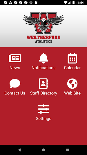 Weatherford Eagles Athletics Screenshot 0