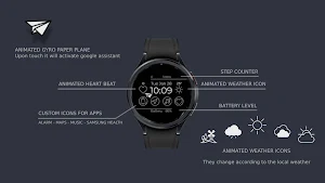 Gyro Plane Watch Face Screenshot 1