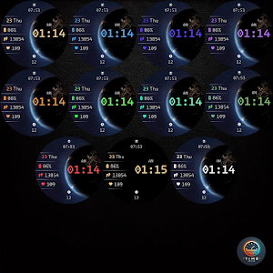 Space Storm - watch face Screenshot 2
