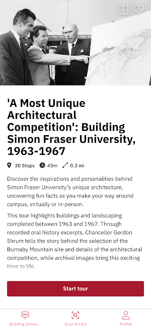 SFU Archives Walking Tours Screenshot 0