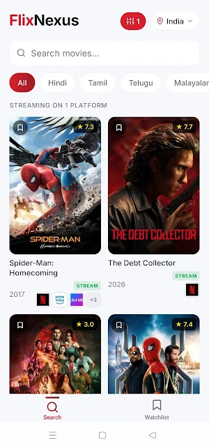 FlixNexus: Where to Watch Screenshot 1