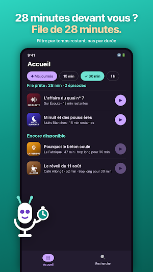 PodDroid : Lecteur de Podcasts Screenshot 1