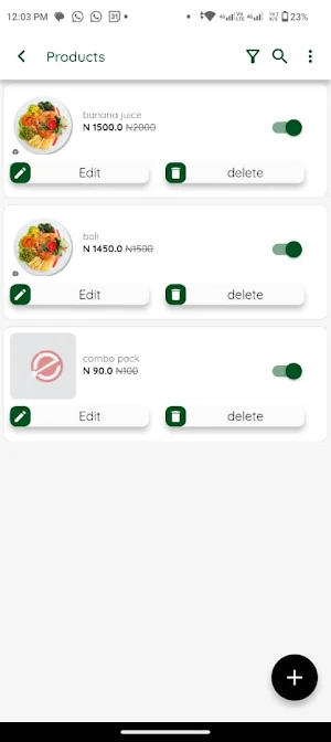 TransEat Partner App Screenshot 2