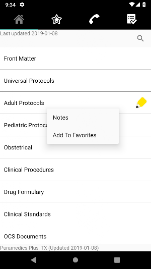 Paramedics Plus Protocol App Screenshot 1