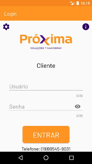 Próxima - Cliente Screenshot 0