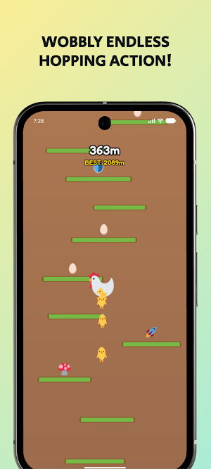 Flock Jump: Retro Chicken Jump Screenshot 1