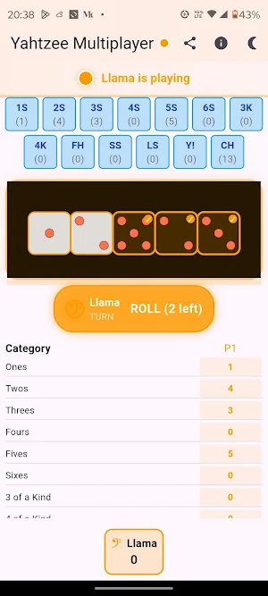 Yahtzee Multiplayer Screenshot 1